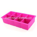 High Quality Durable 8 Cavity Square Silicone Ice Cube Ice Mold